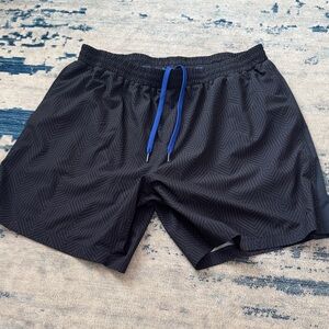 Solfire Peloton Black Patterned Men's Shorts